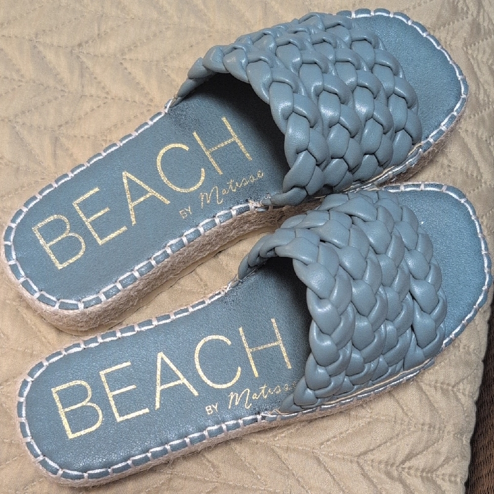 Matisse Blue Woven Sandals for Casual Summer Days